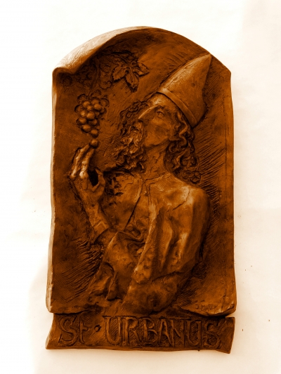 Sv. Urban, polychromovaná sádra 80 cm Sv. Urban, polychromovaná sádra 80 cm