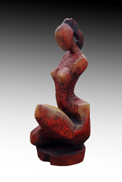 Věčná inspirace, polychromované dřevo, 70 cm Věčná inspirace, polychromované dřevo, 70 cm