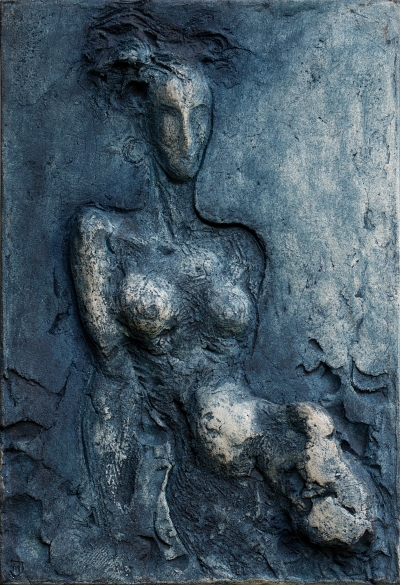 z cyklu SOCHAŘŮV SKICÁK, polychromovaný šamot, 50 cm z cyklu SOCHAŘŮV SKICÁK, polychromovaný šamot, 50 cm