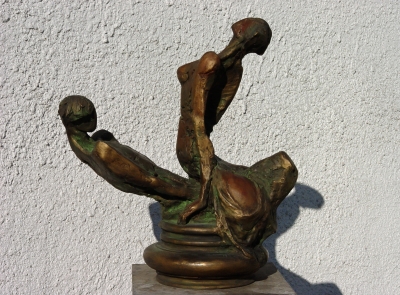 Plavenci, polychromovaná sádra, 68 cm Plavenci, polychromovaná sádra, 68 cm