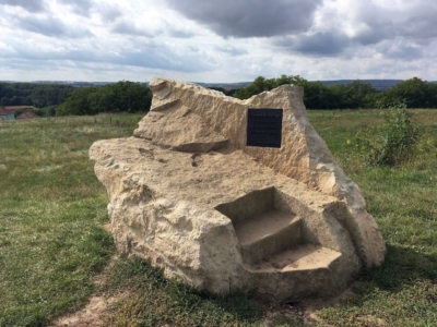 vyhlídka TGM, pískovec, Medlov u Brna 2018 vyhlídka TGM